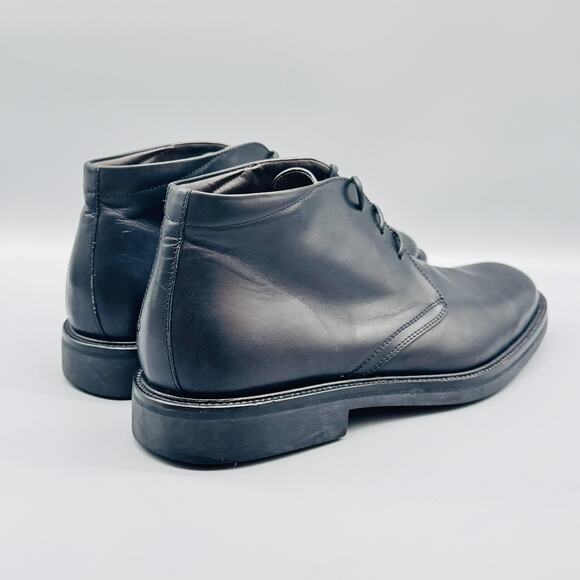 To Boot New York Boots Mens 9 Black Leather Chukka Dress Lace Up Classic Shoes - Picture 7 of 11